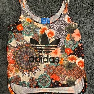 Adidas multicolor cropped tank.